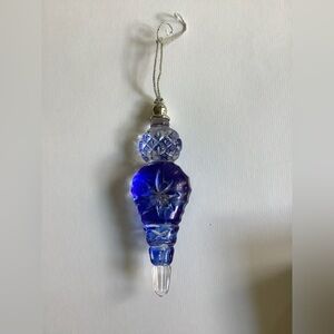 Lenox Crystal Color Gems Sapphires Lite Reflector 5 3/8”
Christmas Ornament 2000